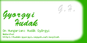 gyorgyi hudak business card